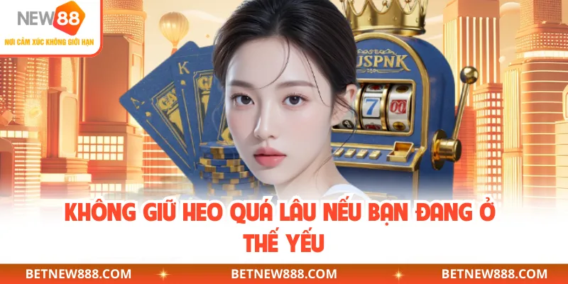 Không giữ heo quá lâu nếu bạn đang ở thế yếu